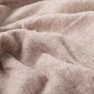 Polar fleece din lana merinos 100% – Ecru Melange