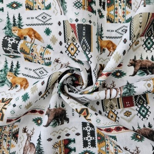 Poplin imprimat - Dakota Heritage Animals - Img 2