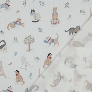 Poplin premium digital - French Animals - Img 3