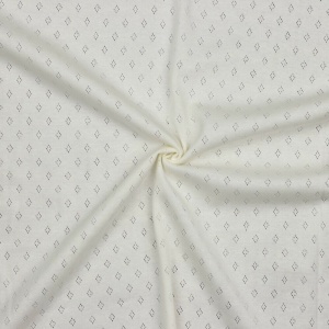 Tricot 100% bumbac - Pointoille Ecru - Img 4
