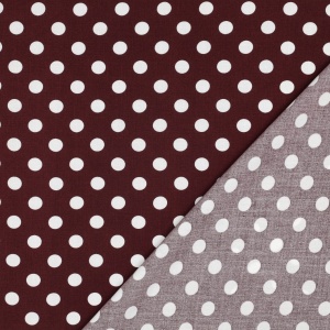 Vascoza Imprimata digital- Big Polka Dots Burgundy - Img 3