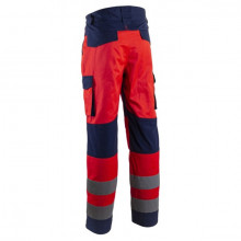 Pantaloni de lucru rezistenti rosu fluorescent  - Img 2