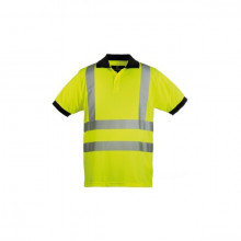 Tricou polo de tenis galben respirabil