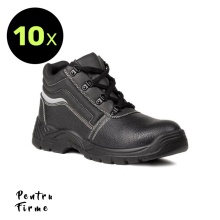 10x Bocanci de protectie santier S1P din piele | Recomandat