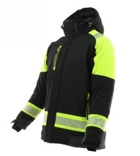 Geaca de lucru iarna Softshell cu benzi reflectorizante