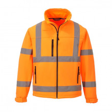 Jacheta de toamna softshell portocaliu respirabila