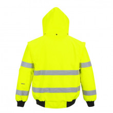 Jacheta de lucru bomber 3 in 1 galbena, rezistenta la apa - Img 2