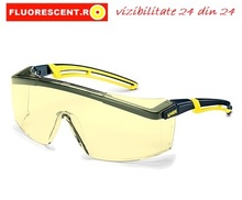 Ochelari de protectie Uvex cu vizibilitate buna rama galbena Astrospec