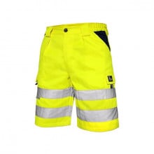 Pantaloni scurti de lucru, rezistenti galben fluorescent  - Img 1