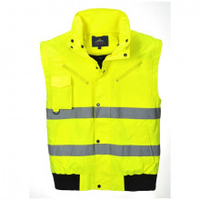 Jacheta de lucru bomber 3 in 1 galbena, rezistenta la apa - Img 3