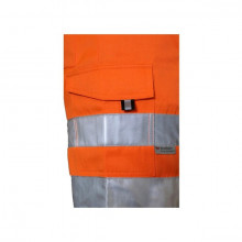 Pantaloni scurti de lucru, rezistenti portocaliu fluorescent  - Img 2