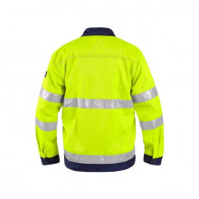 Jacheta de lucru reflectorizanta rezistenta galben fluorescent - Img 3