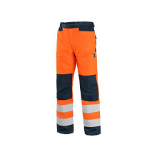 Pantaloni de lucru reflectorizanti usori portocaliu fluorescent