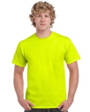 Tricou cu maneci scurte galben fluorescent