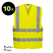 10x Vestă cu 4 benzi reflectorizante pentru firme | Best Buy