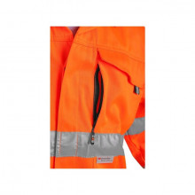 Jacheta de lucru reflectorizanta rezistenta portocaliu fluorescent - Img 2
