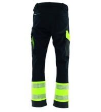 Pantaloni reflectorizanti de lucru iarna Softshell cu captuseala - Img 2