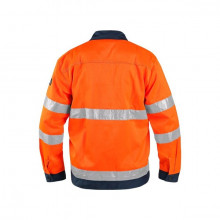 Jacheta de lucru reflectorizanta rezistenta portocaliu fluorescent - Img 3