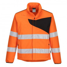 Jacheta softshell portocaliu rezistent la vant