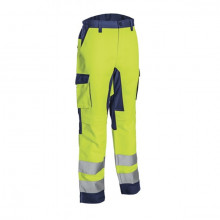 Pantaloni de lucru galben fluorescent rezistenta la uzura