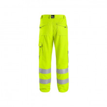 Pantaloni de lucru reflectorizanti rezistenti galben fluorescent - Img 2