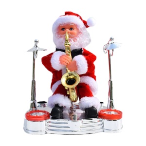 Jucarie muzicală Moș Crăciun cu saxofon