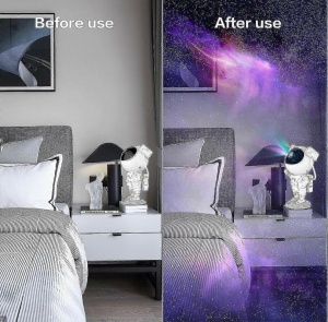 Lampă Proiector Galaxy în Formă de Astronaut – Efecte Stelare - Img 4