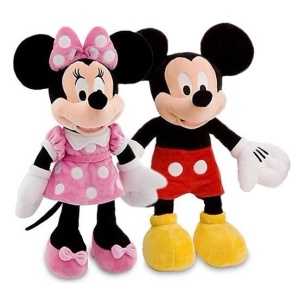 Set din plus Minnie si Mickey Mouse 30 cm