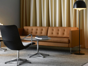 Madison Three Seater Sofa - Sled Base - Leather [DEMO] - Img 2