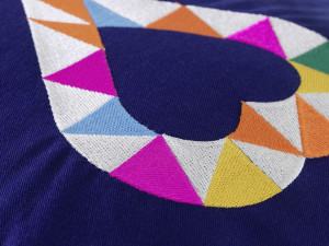 Double Heart 2 Embroidered Pillow [DEMO] - Img 2