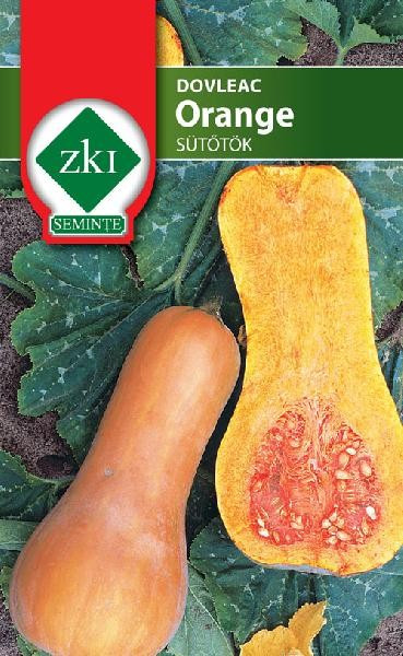 Orange (500 seminte) de dovleac fructul are forma unei pere iar coaja si miezul de culoare portocalie, ZKI