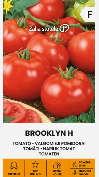 Brooklyn F1 (10 seminte) de rosii semitimpurii cu fructe sunt carnoase, delicioase, de culoare rosie aprinsa, Seklos