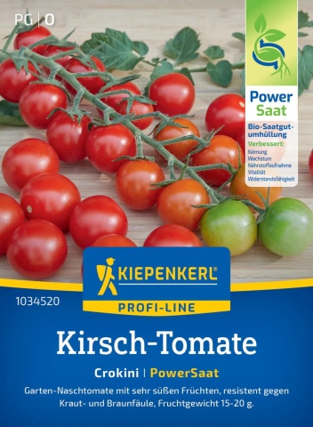 Crokini PowerSaat F1 (5 seminte) rosii tip cherry de culoare rosie foarte gustoase, productivitate excelenta, Kiepenkerl - Img 1
