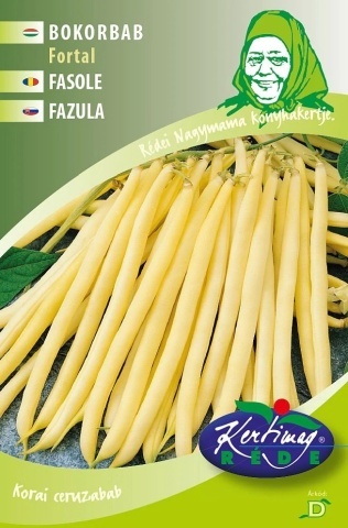 Fortal (50 gr) seminte fasole pitica, pastai galbene cilindrice lungi, soi timpuriu, Kertimag - Img 2