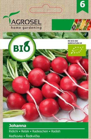 Johanna BIO (400 seminte) ridichi ECO certificat ecologic, Agrosel
