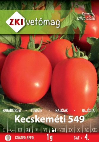 Kecskemeti 549 (300 seminte) rosii semitimpurii cu crestere determinata, ZKI