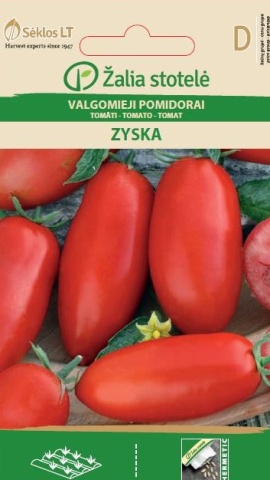 Zyska (30 seminte) de rosii cu fructe alungite si carnoase tip San Marzano, Seklos - Img 2