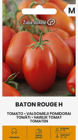 Baton Rouge F1 (10 seminte) rosii tip saladette semitimpurii, cu randament ridicat, fructe ovale, tip prunisoare, Seklos