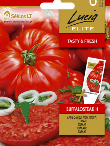 Buffalosteak F1 (10 seminte) tomate nedeterminate timpurii de tip Beef, 350 - 700 gr, Clause - Img 1