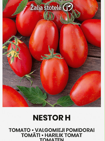 Nestor F1 (10 seminte) de rosii in forma de pruna, uniforme cu coaja lucioasa, gustoase, cantaresc 20–22 g, Seklos - Img 1