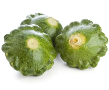 Okra (12 seminte) dovlecel Patison coaja verde deschis, pulpa alba, foarte gustos, Seklos - Img 2