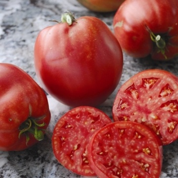 Piru di Bisignano (30 seminte) soi italian de rosii para nedeterminate, mari, carnoase, foarte productive, ChemyFarm - Img 3