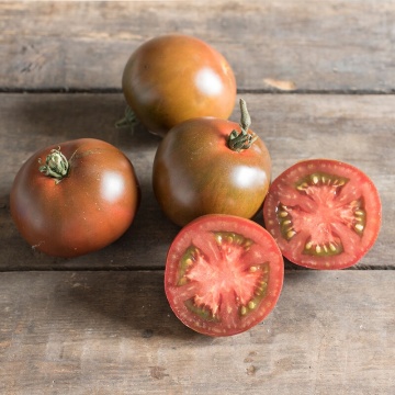 Sibarita F1 (6 seminte) tomate rotunde roz-maronii, pulpa rosu inchis, foarte gustoase, nedeterminate, Sekluva - Img 2