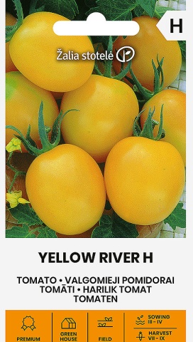 Yellow River F1 (12 seminte) rosii galbene, fructe mici in forma de pruna, dulci, Seklos