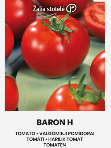Baron F1 (30 seminte) de rosii cu fructe, uniforme, globulare si uşor aplatizate, Seklos - Img 2