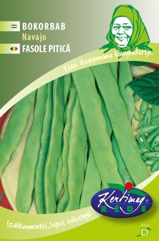Navajo (50 gr) seminte fasole pitica, pastai verzi late, carnoase, Kertimag - Img 2