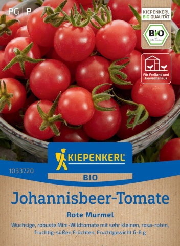 Rote Murmel BIO (10 seminte) rosii tip cherry, fructe mici foarte dulci, Kiepenkerl