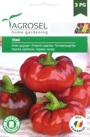 Vlad (500 seminte) ardei gogosar pulpa groasa, Agrosel - Img 2
