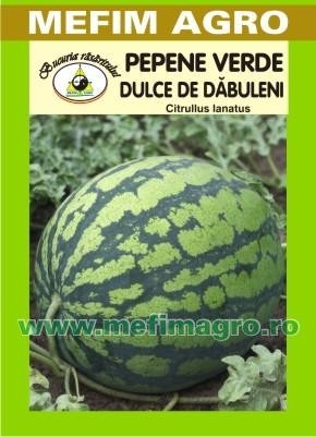 Dulce de Dabuleni (40 seminte) de pepene verde soi romanesc de dabuleni, Mefim Agro - Img 2