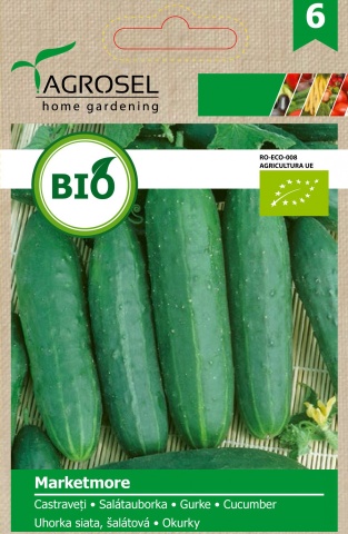 Marketmore BIO (20 seminte) calstraveti ECO certificat ecologic, fructe de culoare verde inchis, foarte gustoase, Agrosel